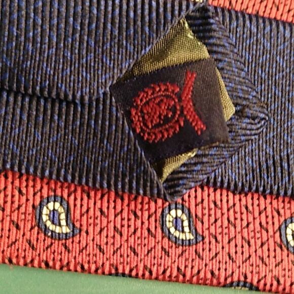Tommy Hilfiger Red, Blue and Yellow Silk Ties - Picture 7 of 9